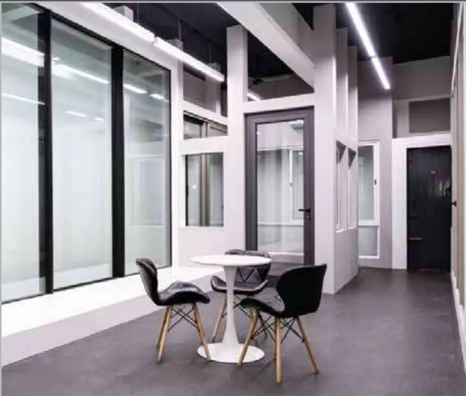 Aluminium Glass Slimline Partition